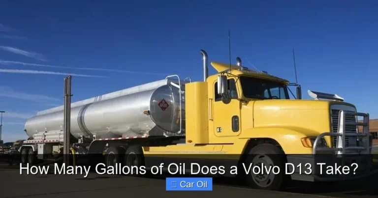 How Many Gallons of Oil Does a Volvo D13 Take?