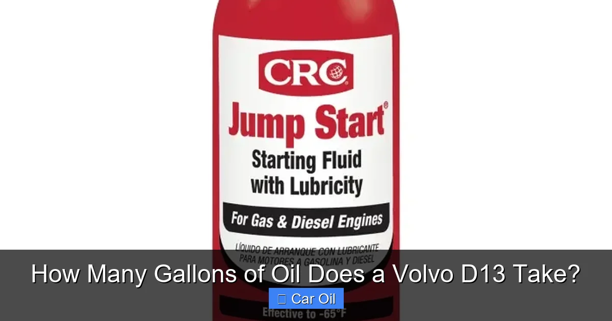 How Many Gallons of Oil Does a Volvo D13 Take?