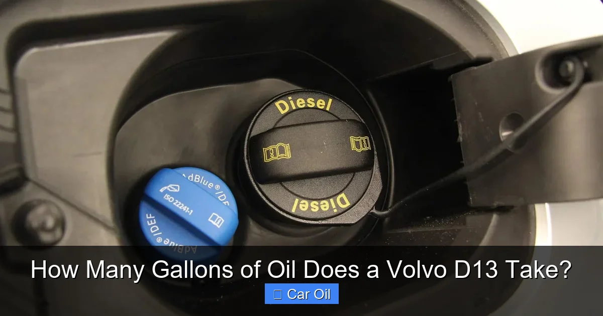 How Many Gallons of Oil Does a Volvo D13 Take?