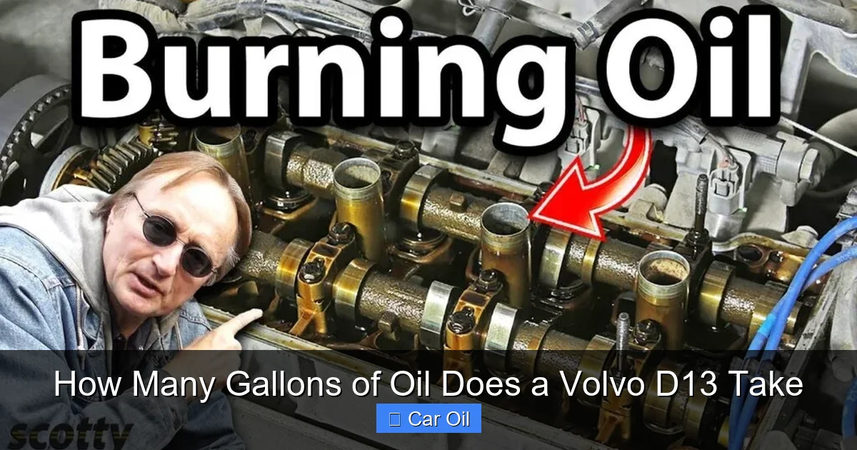 How Many Gallons of Oil Does a Volvo D13 Take