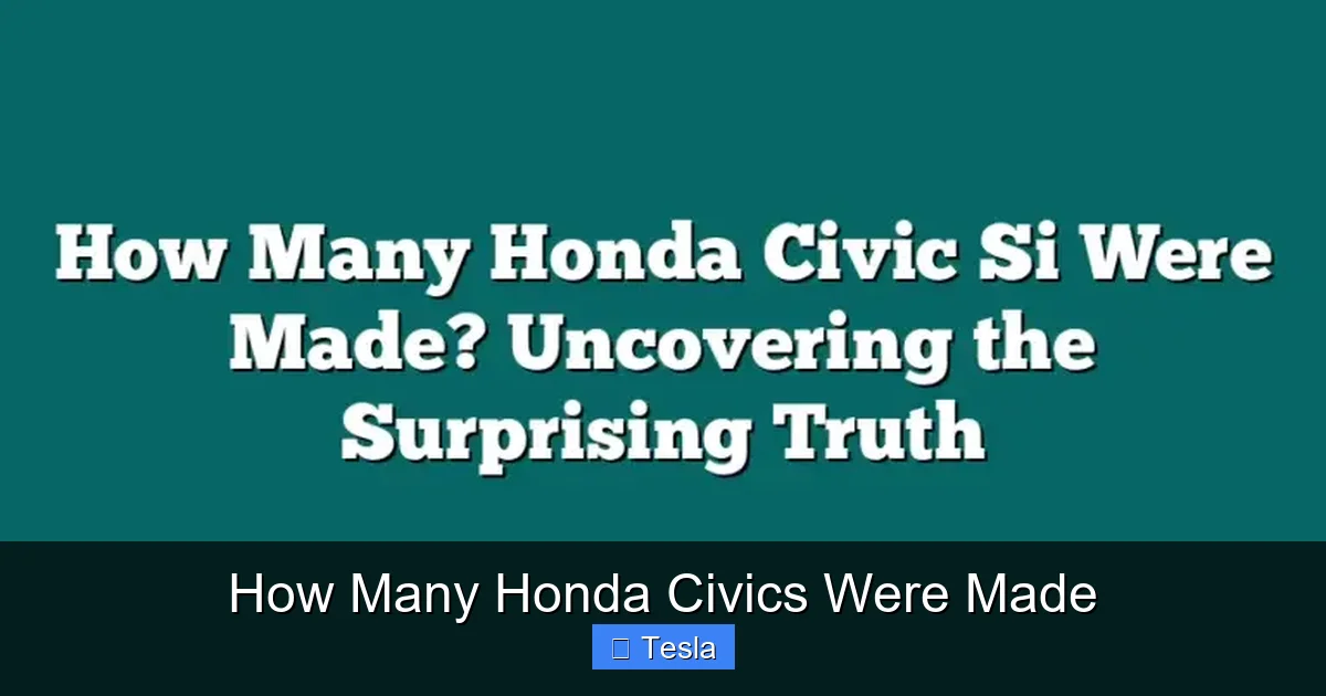 How Many Honda Civics Were Made