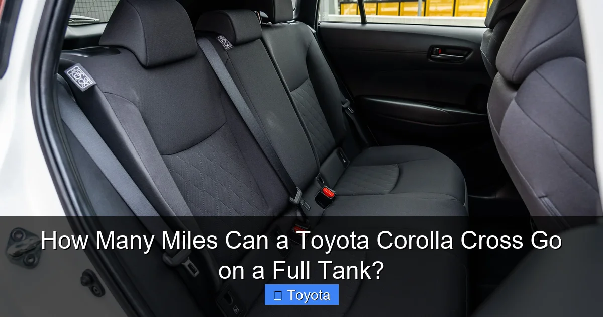 How Many Miles Can a Toyota Corolla Cross Go on a Full Tank?