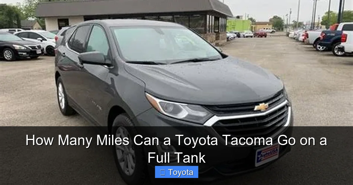 How Many Miles Can a Toyota Tacoma Go on a Full Tank