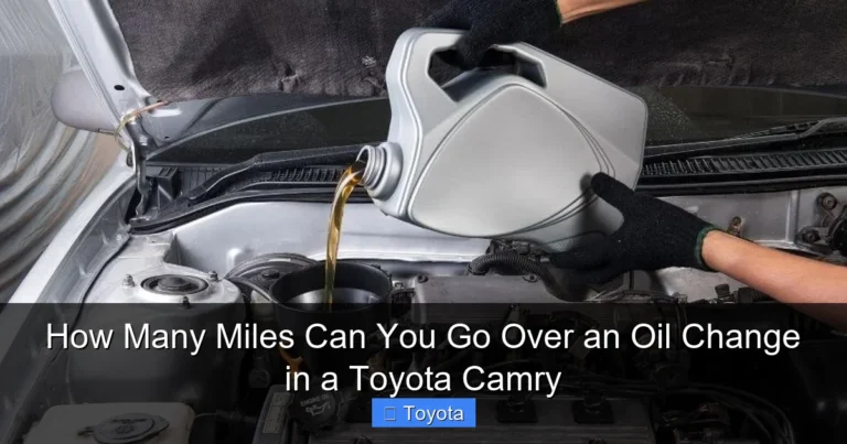 How Many Miles Can You Go Over an Oil Change in a Toyota Camry