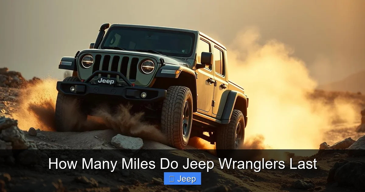 How Many Miles Do Jeep Wranglers Last