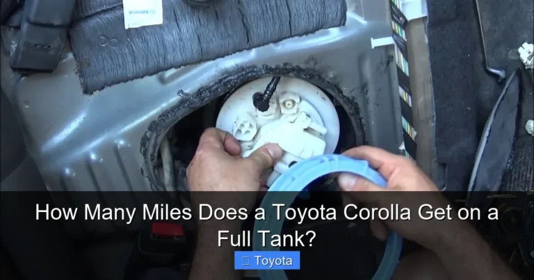 How Many Miles Does a Toyota Corolla Get on a Full Tank?