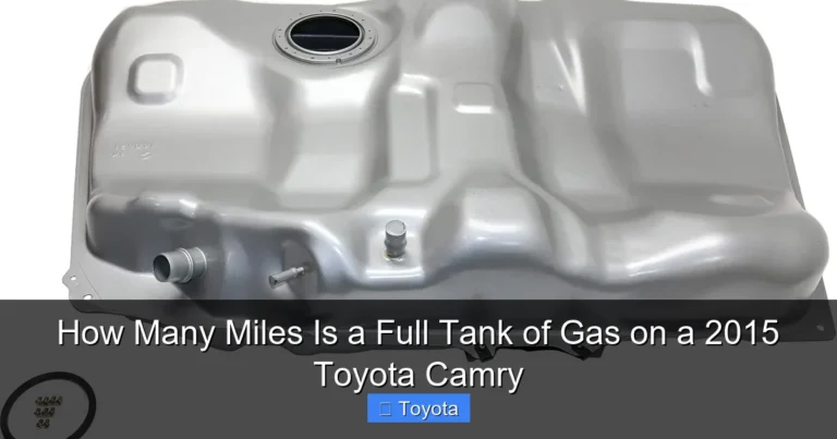 How Many Miles Is a Full Tank of Gas on a 2015 Toyota Camry
