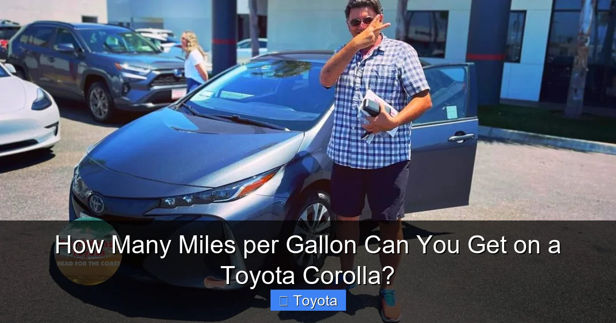 How Many Miles per Gallon Can You Get on a Toyota Corolla?
