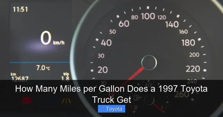How Many Miles per Gallon Does a 1997 Toyota Truck Get