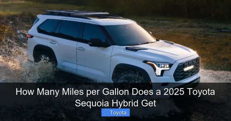 How Many Miles per Gallon Does a 2025 Toyota Sequoia Hybrid Get