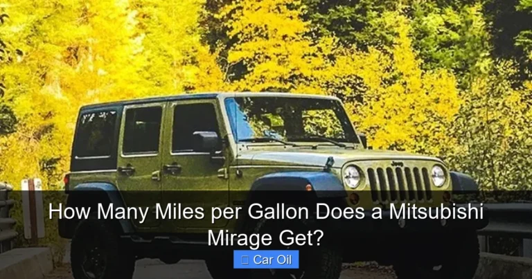 How Many Miles per Gallon Does a Mitsubishi Mirage Get?