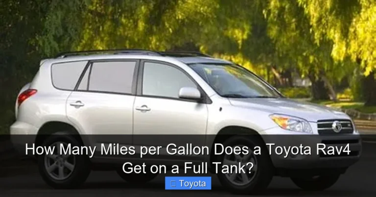 How Many Miles per Gallon Does a Toyota Rav4 Get on a Full Tank?