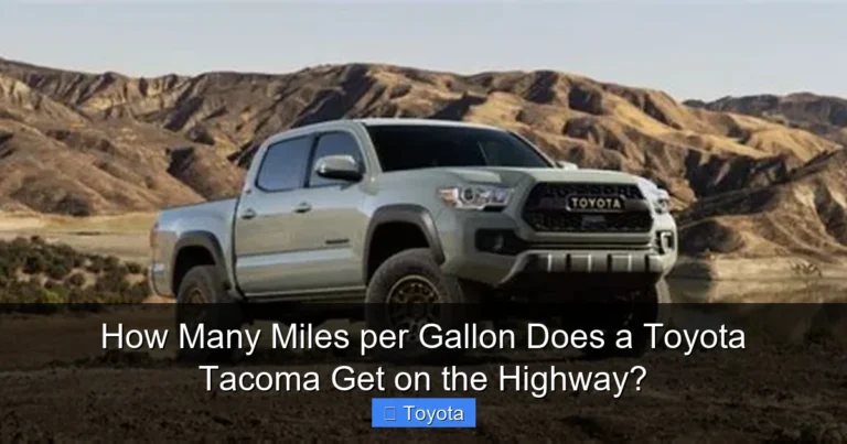 How Many Miles per Gallon Does a Toyota Tacoma Get on the Highway?