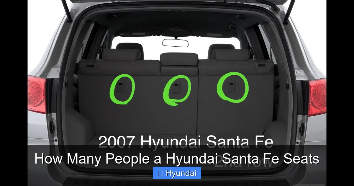 How Many People a Hyundai Santa Fe Seats