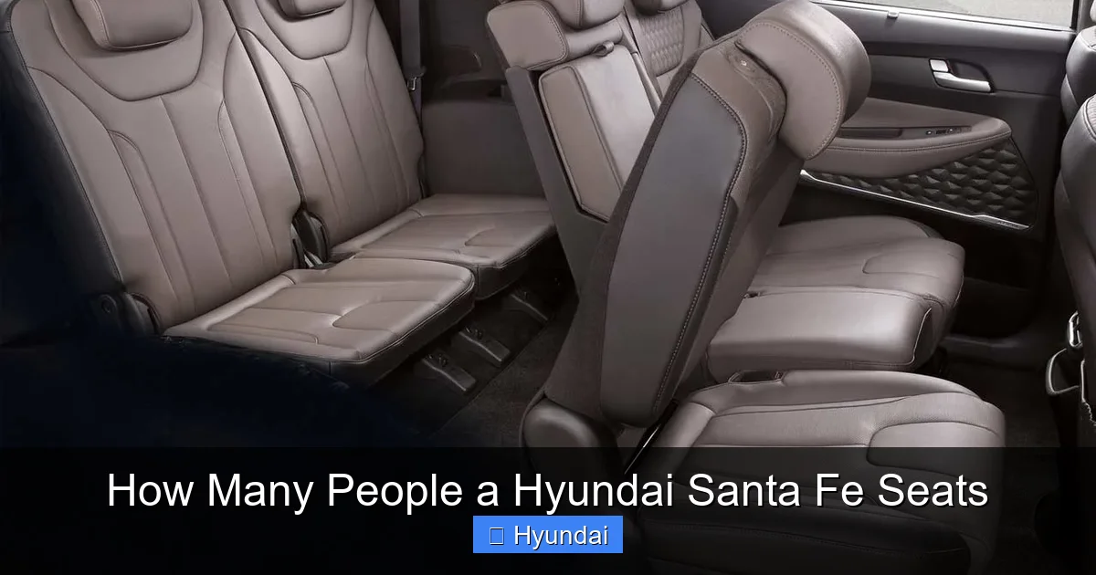 How Many People a Hyundai Santa Fe Seats