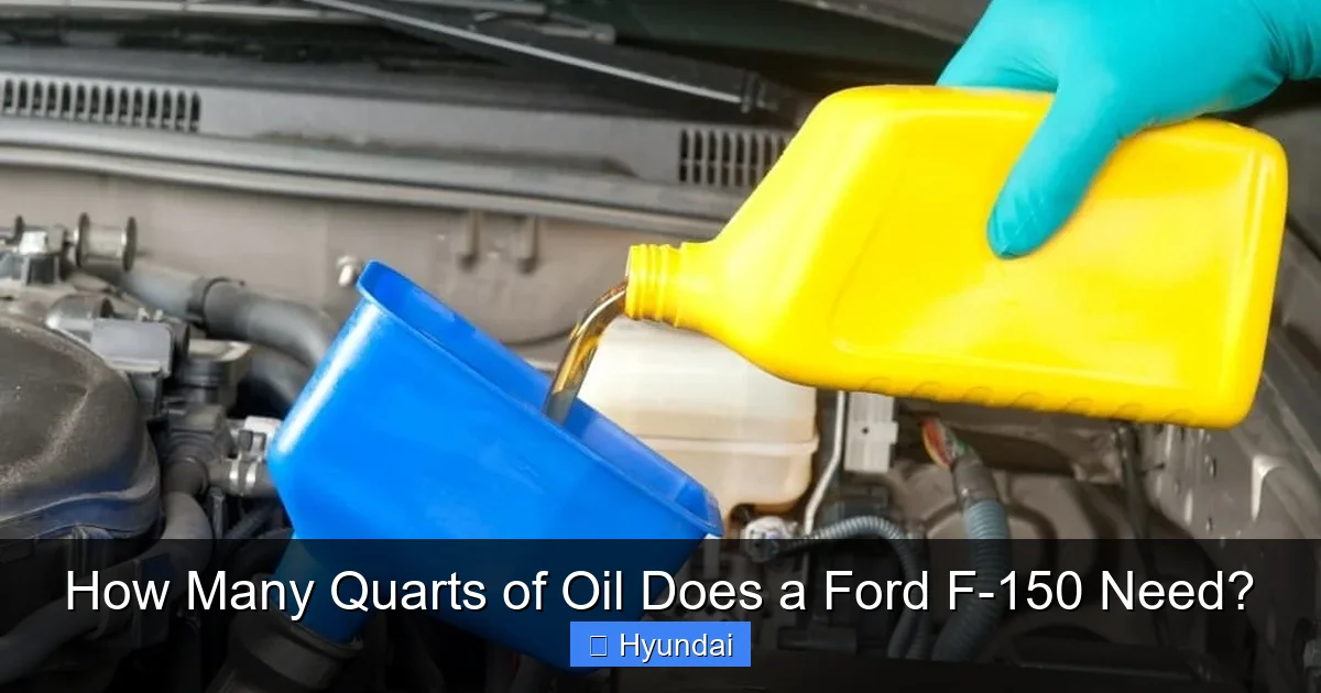 How Many Quarts of Oil Does a Ford F-150 Need?