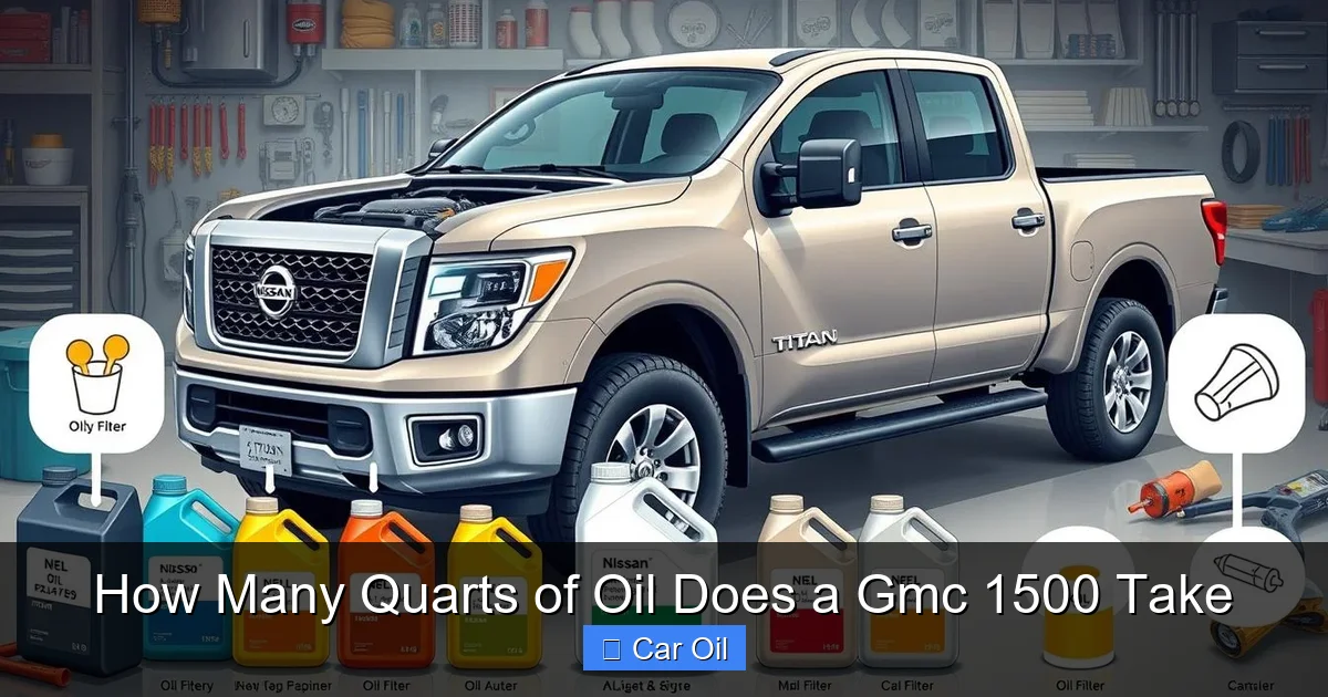 How Many Quarts of Oil Does a Gmc 1500 Take
