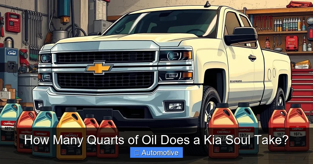 How Many Quarts of Oil Does a Kia Soul Take?