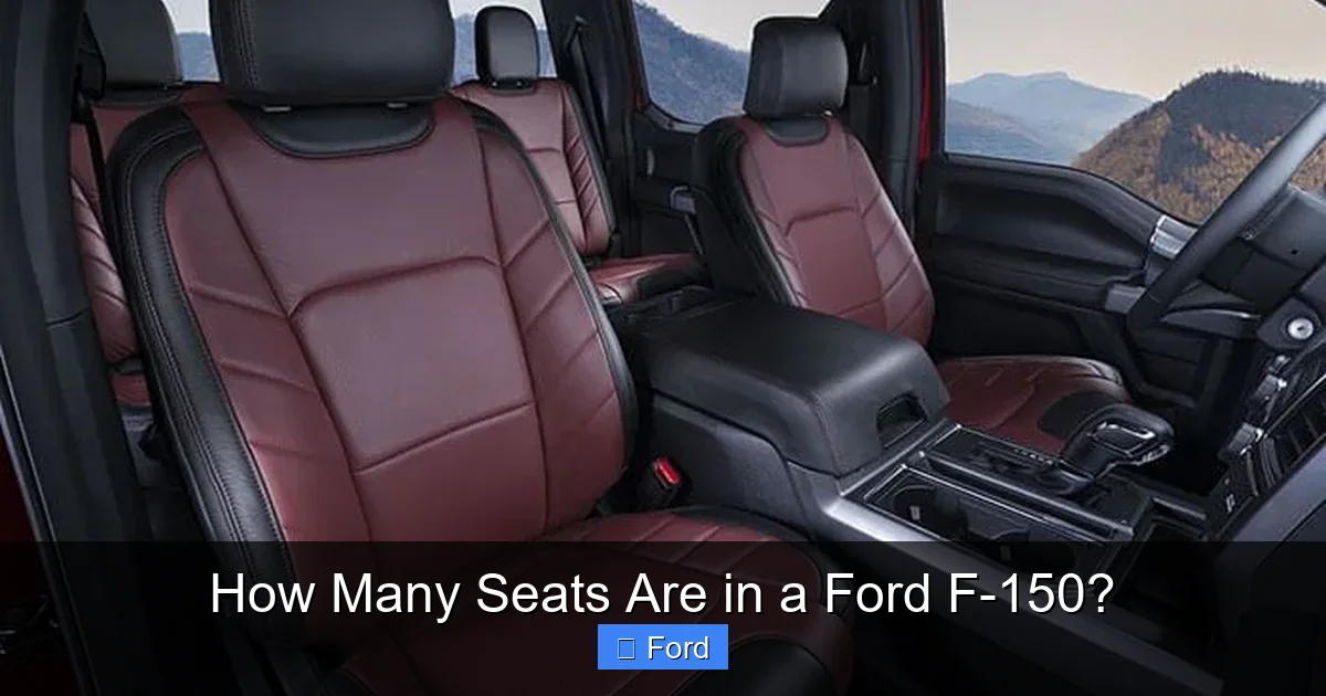 How Many Seats Are in a Ford F-150?