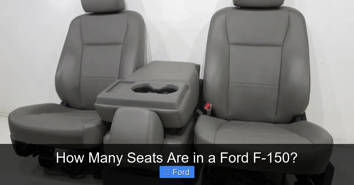 How Many Seats Are in a Ford F-150?