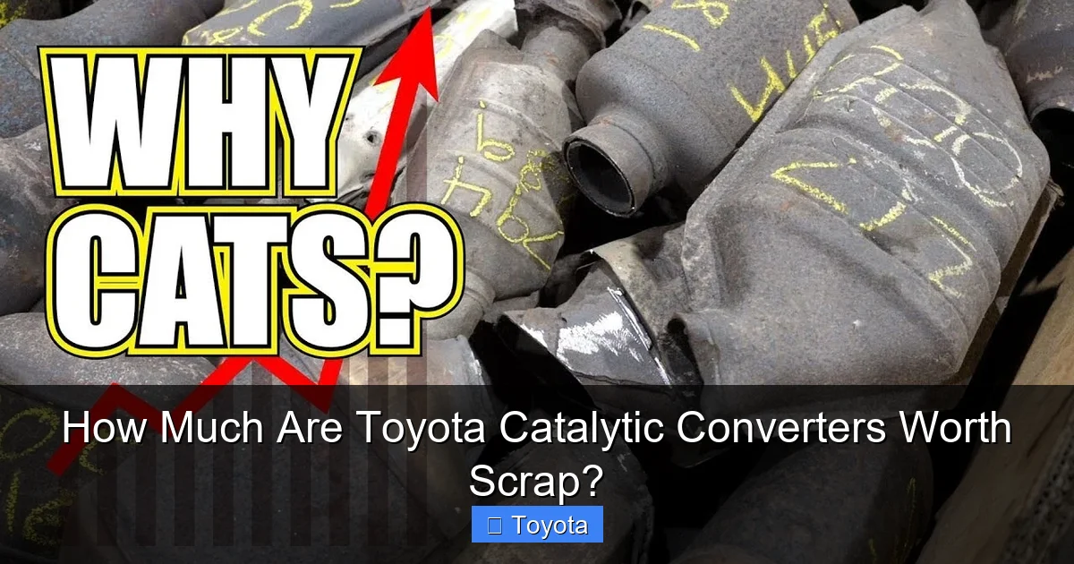 How Much Are Toyota Catalytic Converters Worth Scrap?