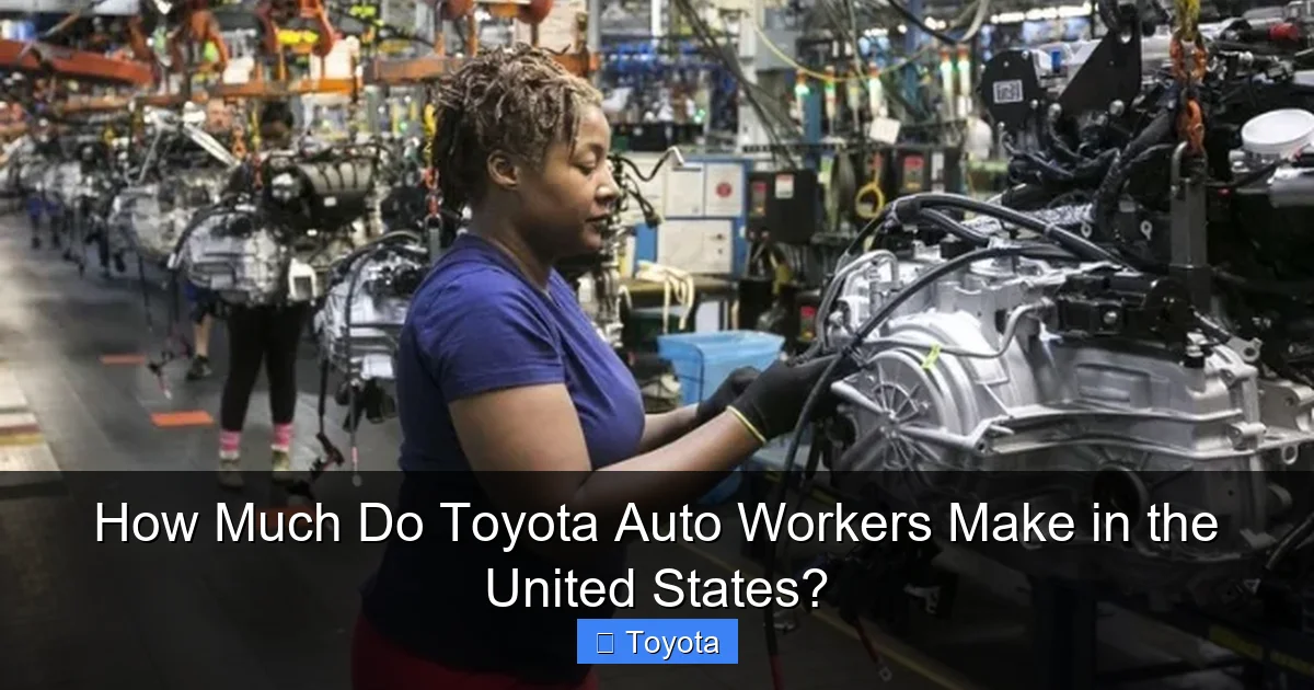 How Much Do Toyota Auto Workers Make in the United States?