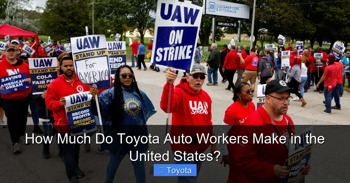 How Much Do Toyota Auto Workers Make in the United States?