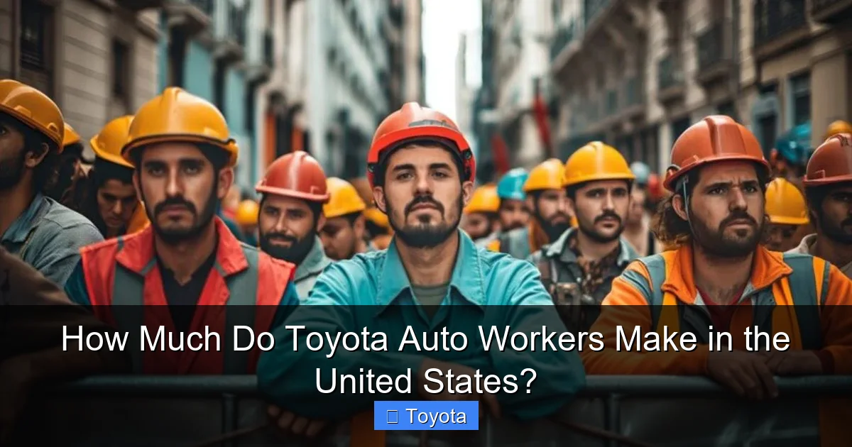 How Much Do Toyota Auto Workers Make in the United States?