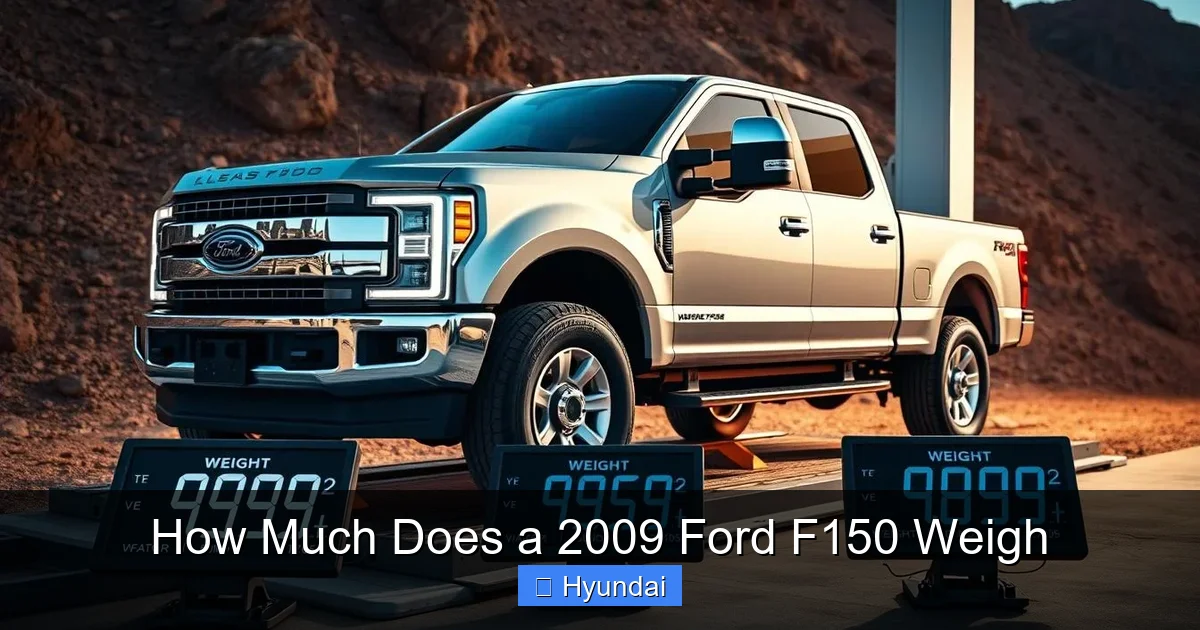 How Much Does a 2009 Ford F150 Weigh