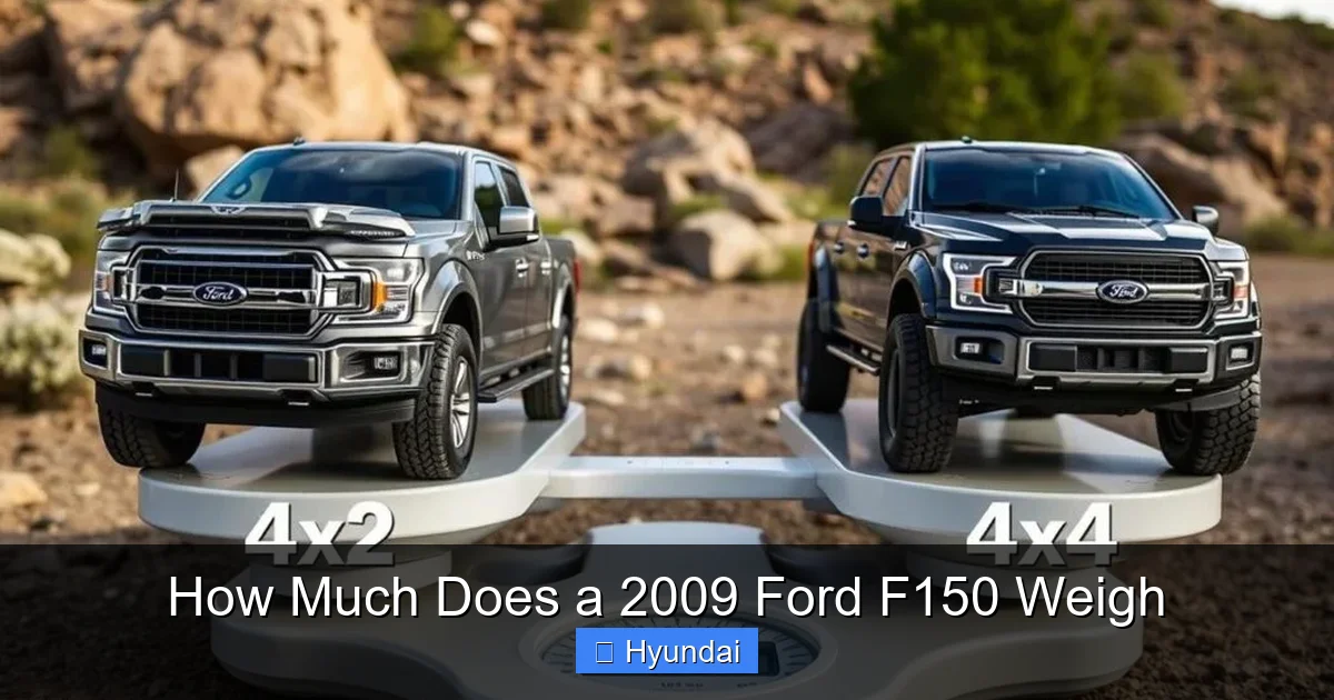 How Much Does a 2009 Ford F150 Weigh