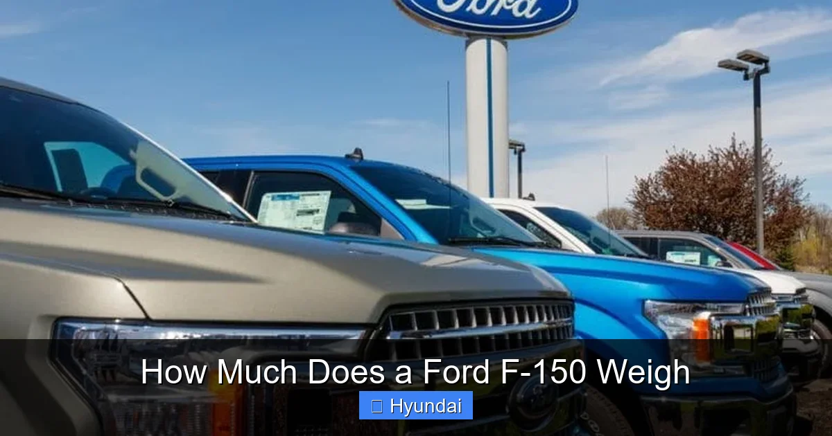 How Much Does a Ford F-150 Weigh