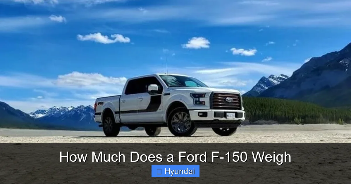 How Much Does a Ford F-150 Weigh