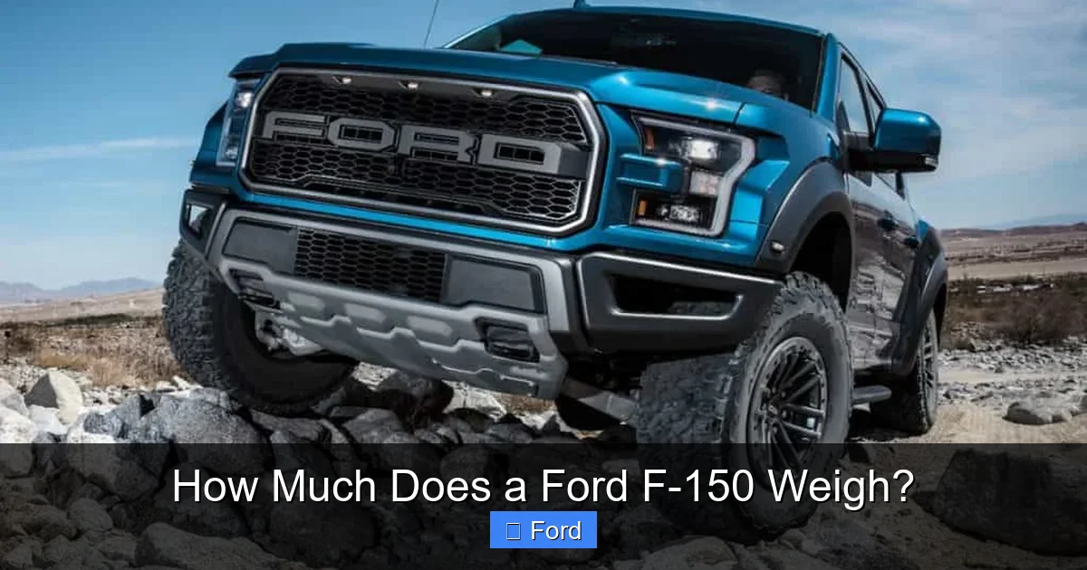 How Much Does a Ford F-150 Weigh?