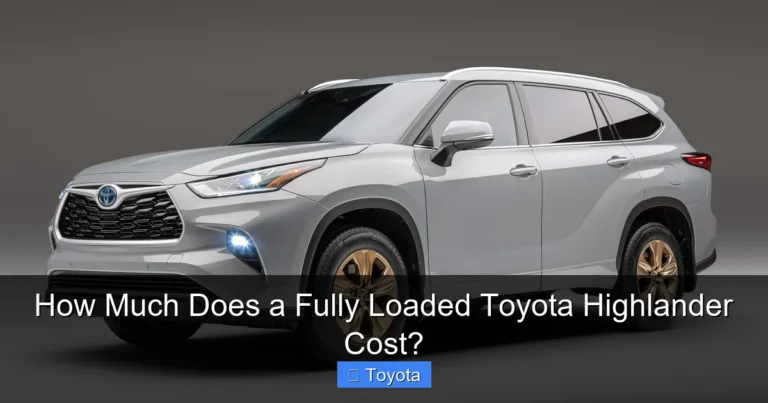 How Much Does a Fully Loaded Toyota Highlander Cost?