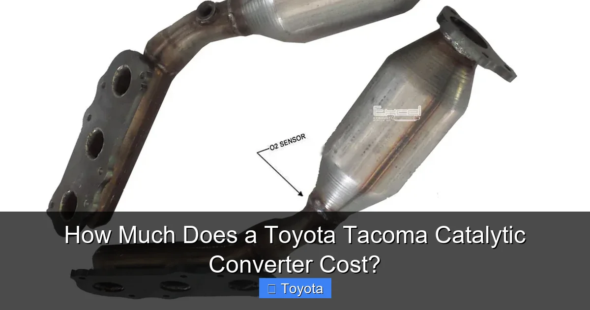 How Much Does a Toyota Tacoma Catalytic Converter Cost?
