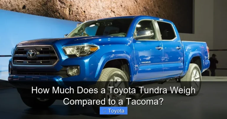 How Much Does a Toyota Tundra Weigh Compared to a Tacoma?