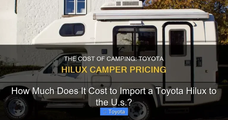 How Much Does It Cost to Import a Toyota Hilux to the U.s.?