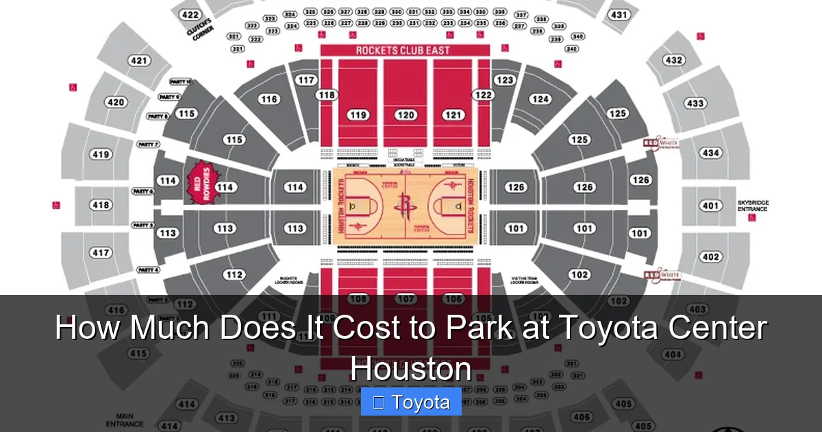 How Much Does It Cost to Park at Toyota Center Houston