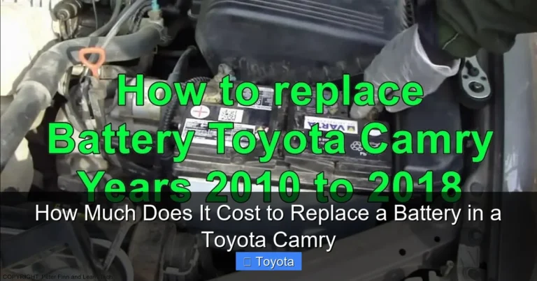 How Much Does It Cost to Replace a Battery in a Toyota Camry