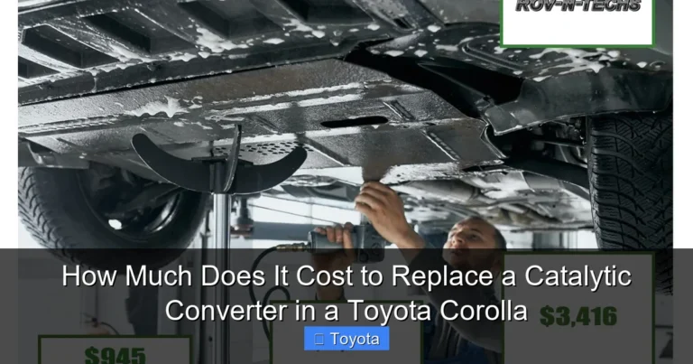 How Much Does It Cost to Replace a Catalytic Converter in a Toyota Corolla