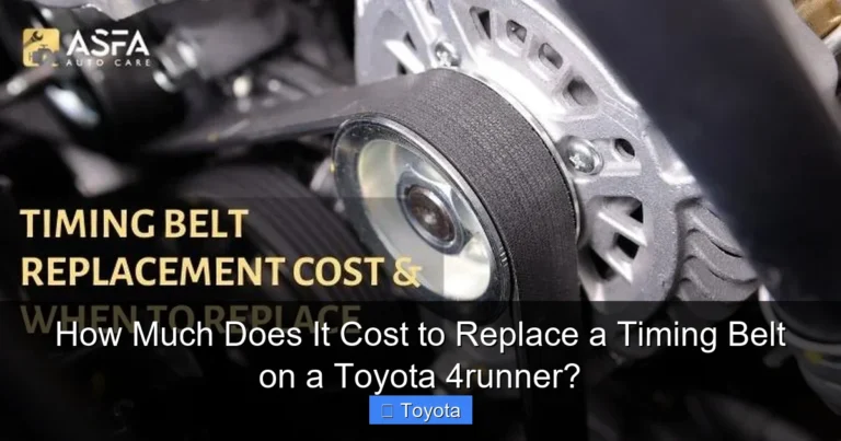 How Much Does It Cost to Replace a Timing Belt on a Toyota 4runner?
