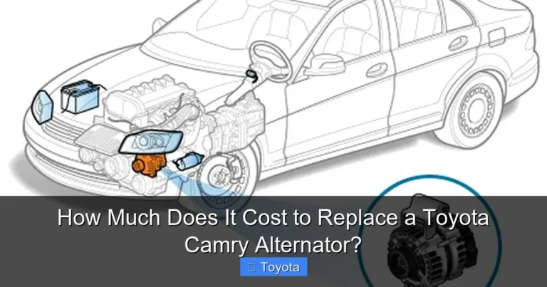 How Much Does It Cost to Replace a Toyota Camry Alternator?