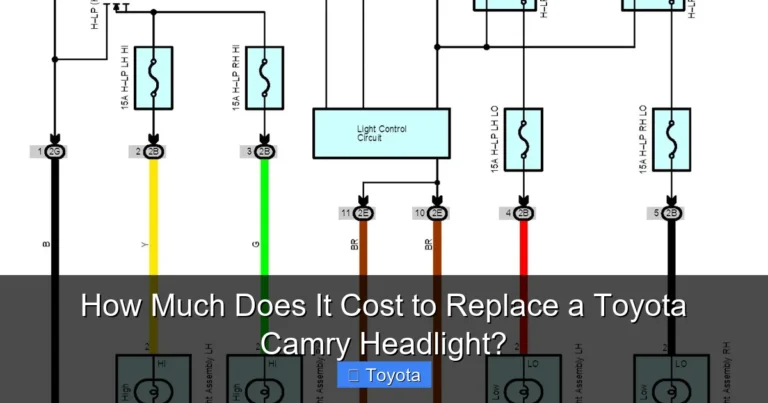 How Much Does It Cost to Replace a Toyota Camry Headlight?