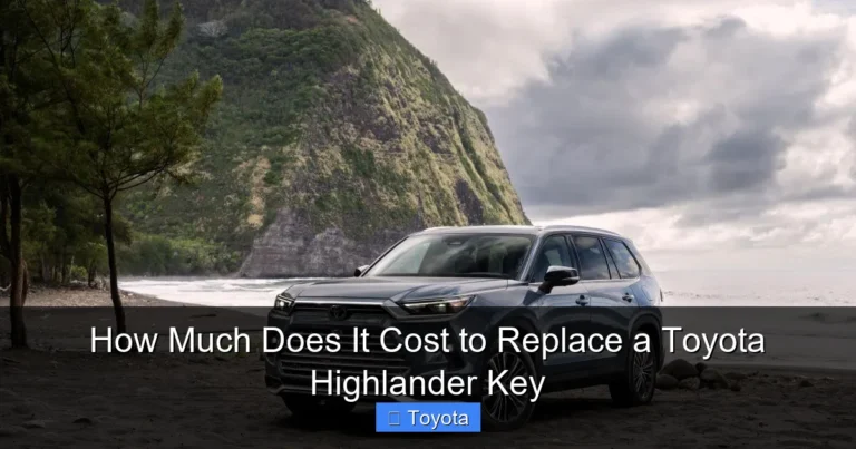 How Much Does It Cost to Replace a Toyota Highlander Key