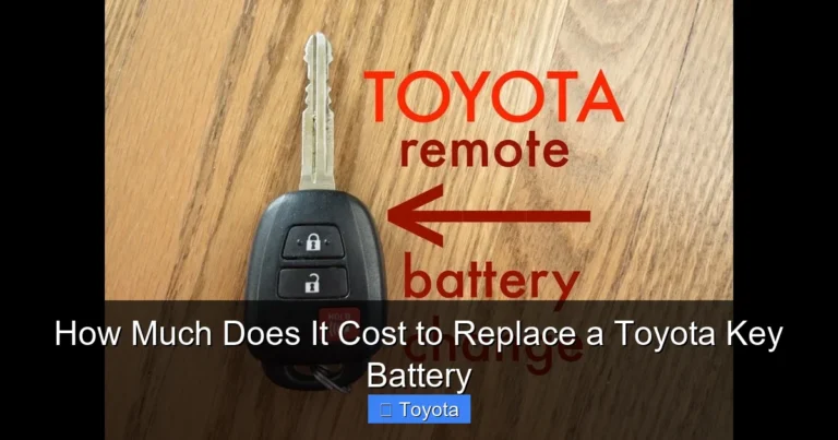 How Much Does It Cost to Replace a Toyota Key Battery