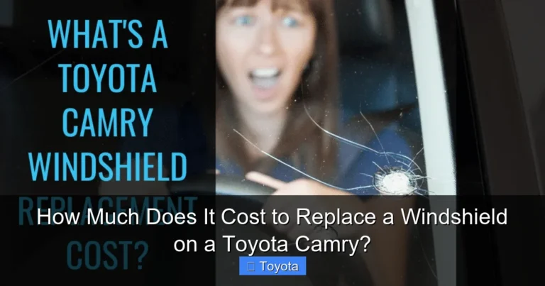 How Much Does It Cost to Replace a Windshield on a Toyota Camry?