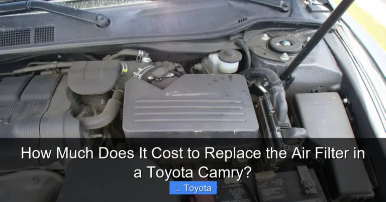 How Much Does It Cost to Replace the Air Filter in a Toyota Camry?