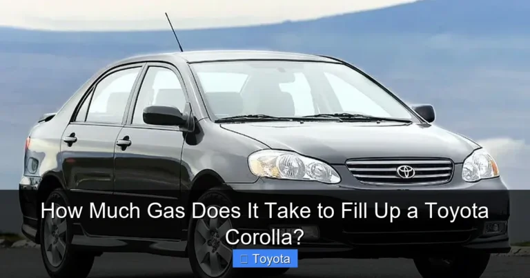 How Much Gas Does It Take to Fill Up a Toyota Corolla?