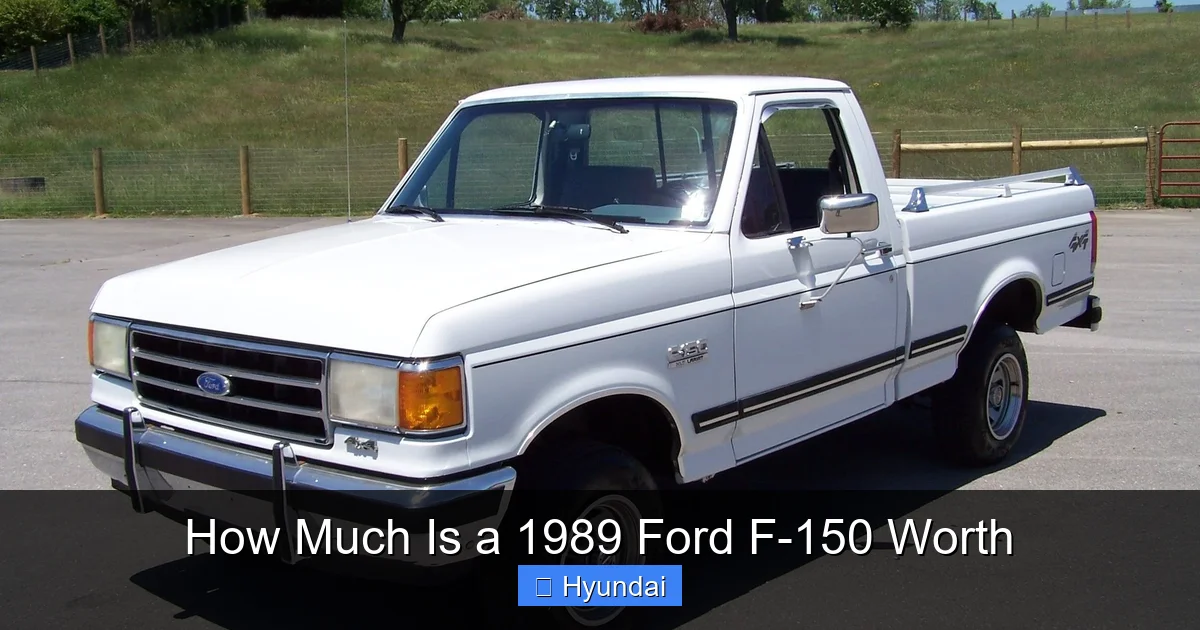 How Much Is a 1989 Ford F-150 Worth