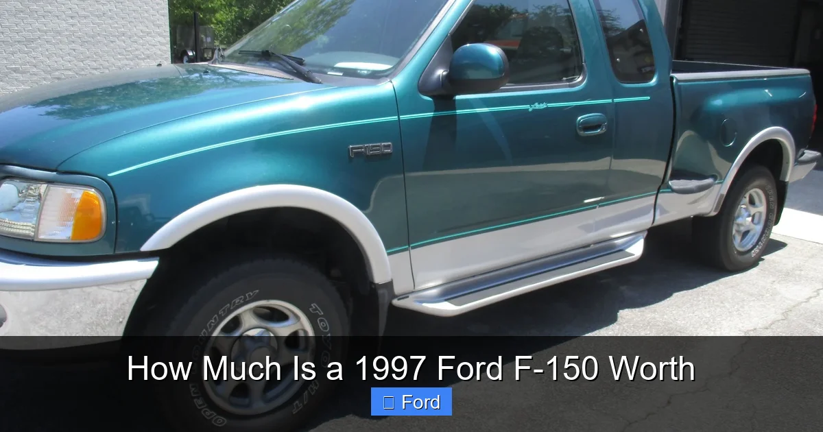 How Much Is a 1997 Ford F-150 Worth